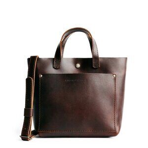 Portland Leather Goods Grizzly Mini Crossbody Classic Tote